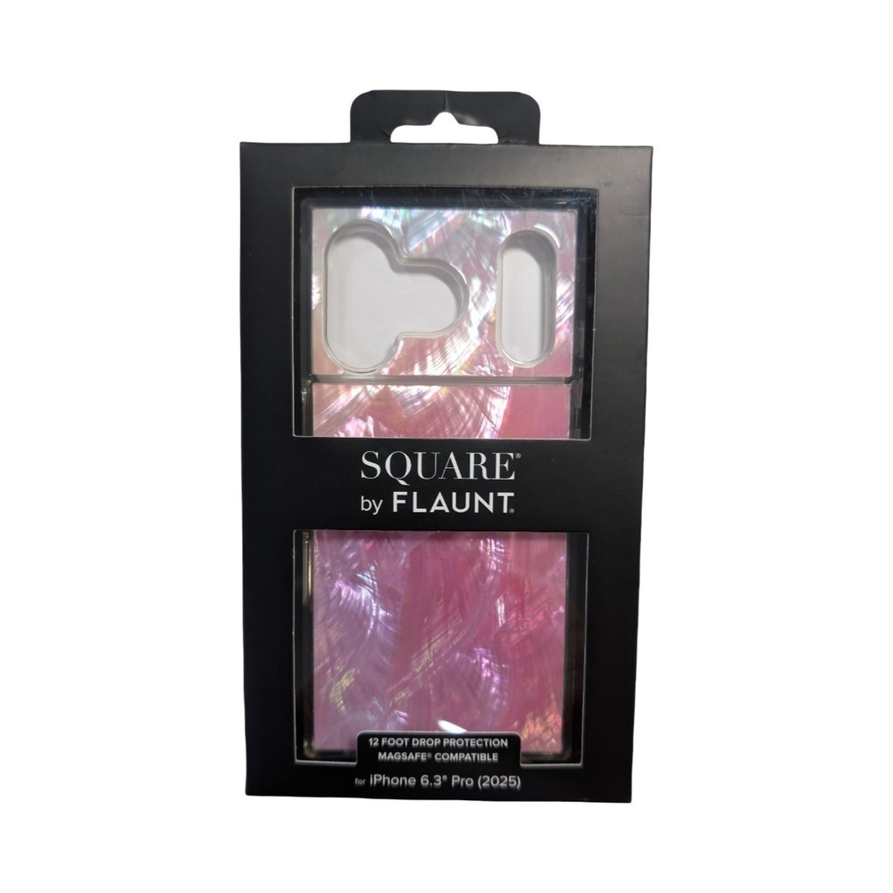 C2-O Flaunt Square Case For Apple iPhone 17 Pro - Pink Mother Of Pearl